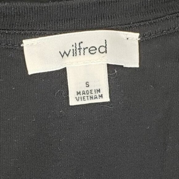 ARITZIA WILFRED Anvers Split-Back Open-Back T-Shirt Black Size Small - Picture 8 of 11